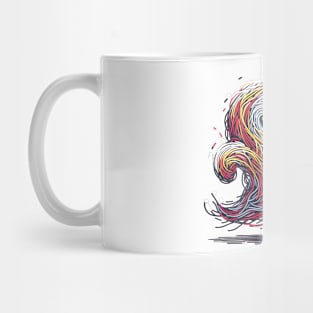 Colorful Chuckles Horror Ghost Mug